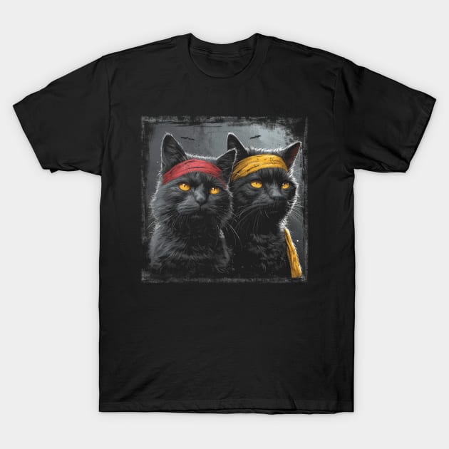 Tenage Ninja Cat T-Shirt by SzlagRPG